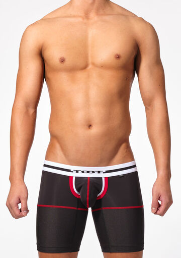 Layered Long Boxer,black, small image number 1