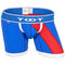 Red Slash Long Boxer,blue, swatch