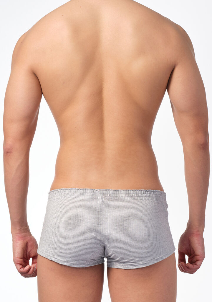 Airy Seersucker Fit Trunks,gray, medium image number 2