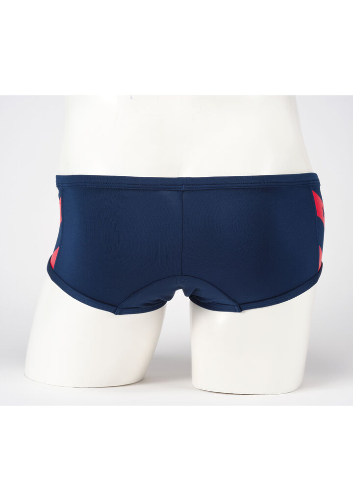 Diagonal Line & Logo Swim Boxer,navy, medium image number 3