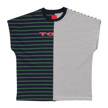 Marine Stripe Sleeveless T-shirt,, small image number 0