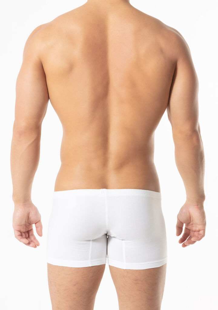 Cotton Long Boxer,white, medium image number 3