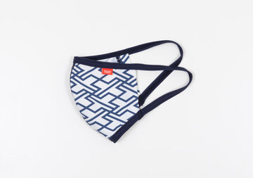 Sayagata Logo Face Mask,navy, small image number 2