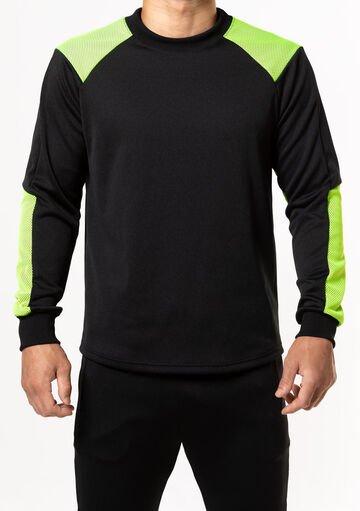 Layered Mesh Pullover,black, small image number 1