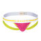 Ribbed Front Jockstrap,yellow, swatch