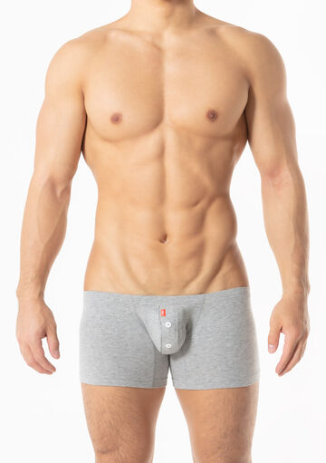 Cotton Long Boxer,gray, small image number 1