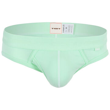 Piece-Dyed Cotton Brief,yellowgreen, small image number 0