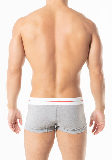 Rough Trimmed Cotton Jersey Boxer,gray, small image number 3