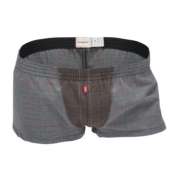 Glen Check Stretchable Trunks,gray, small image number 0