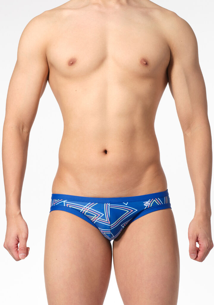 Triangle Line Swim Bikini,blue, medium image number 1