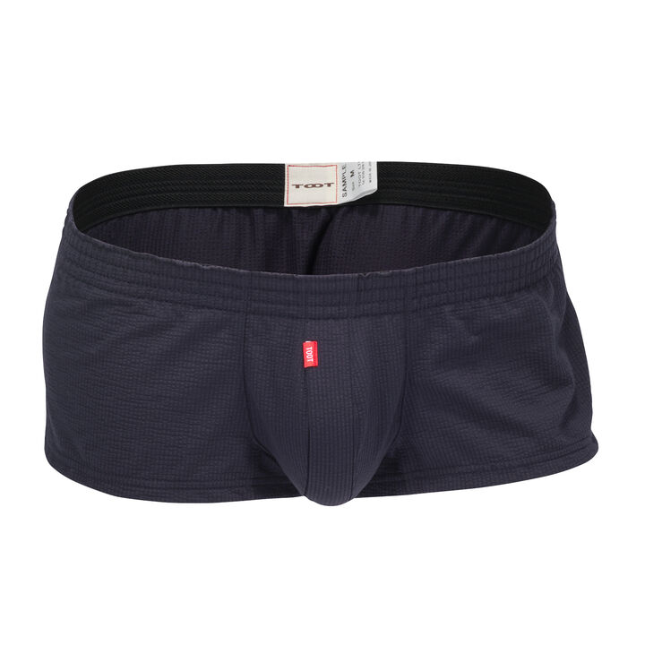 Airy Seersucker Fit Trunks,navy, medium image number 0