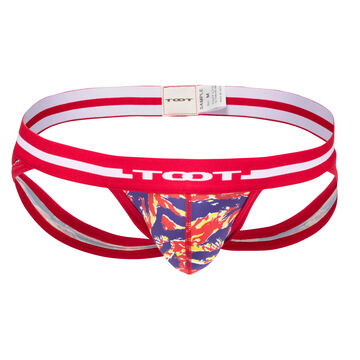 Tiger Scratch Jockstrap,red, small image number 0