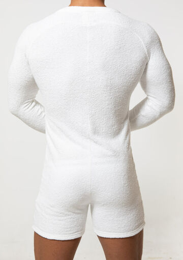 Pile Union Suit,white, small image number 3
