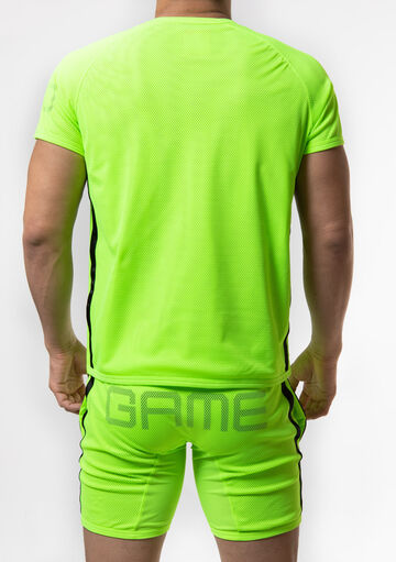 Double Layered Mesh Techno T,yellowgreen, small image number 3