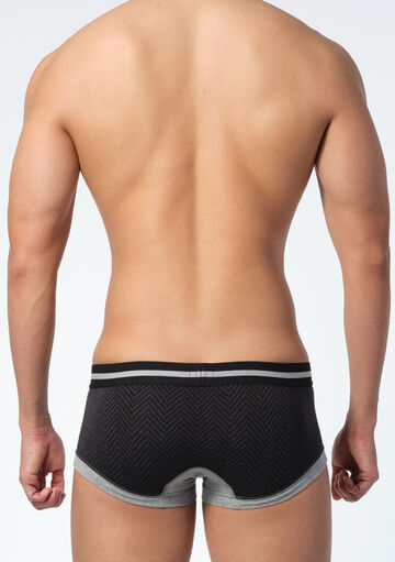 Herringbone Cotton Boxer,darkgray, small image number 2