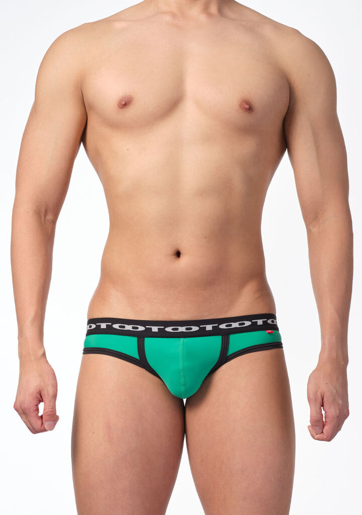 Chain Logo Bikini Thong,green, medium image number 1