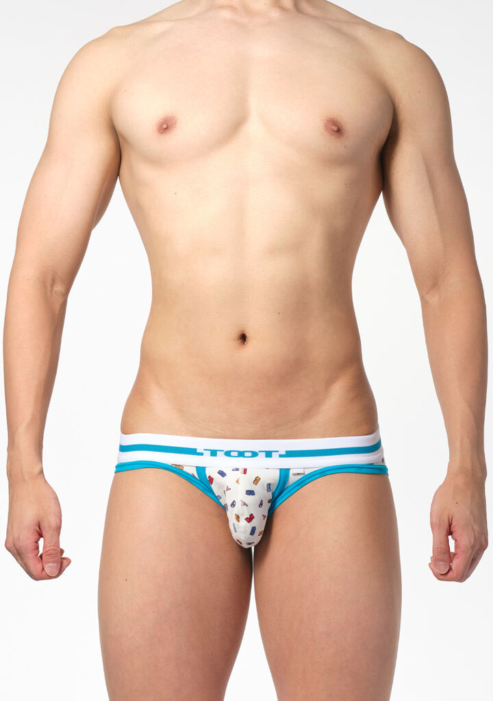 Underwear-dotted Bikini,ターコイズ, medium image number 1
