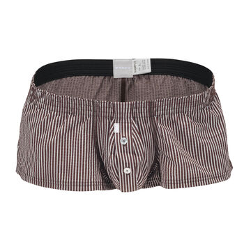 Stripe Seersucker Fit Trunks '23,brown, small image number 0