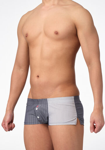 Dual Stripe Fit-trunks,black, small image number 1