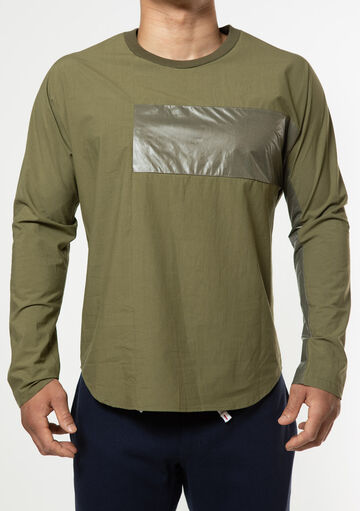 Solid Dolman Shirt,olive, small image number 1