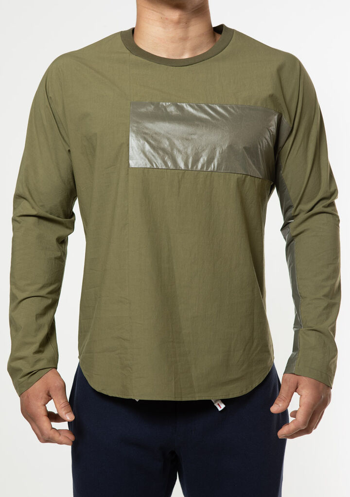 Solid Dolman Shirt,olive, medium image number 1