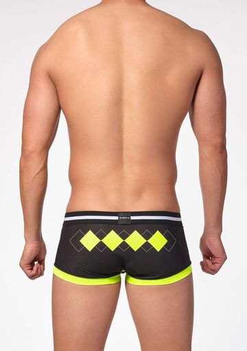 Neon Argyle Mesh Boxer,, small image number 3