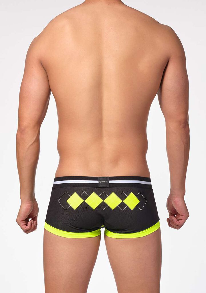 Neon Argyle Mesh Boxer,, medium image number 3