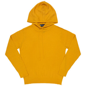 Knit Hoodie,yellow, small image number 0