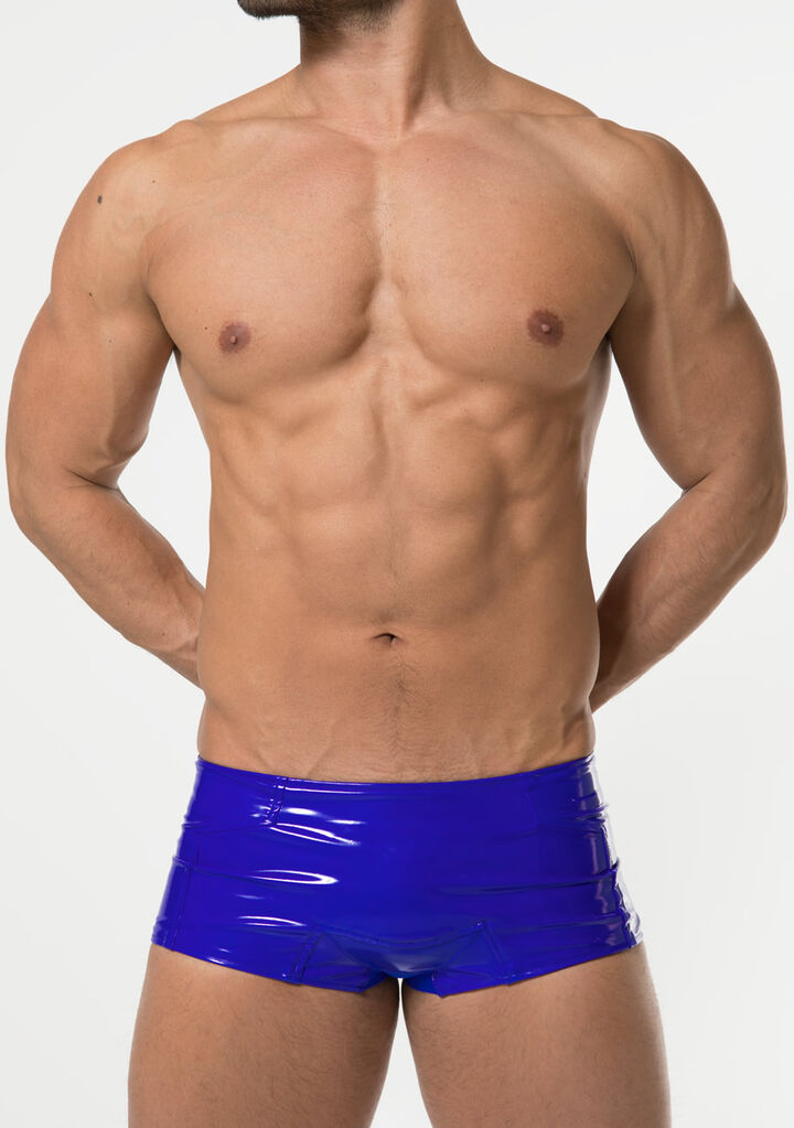 Laminated swim pants,blue, medium image number 1