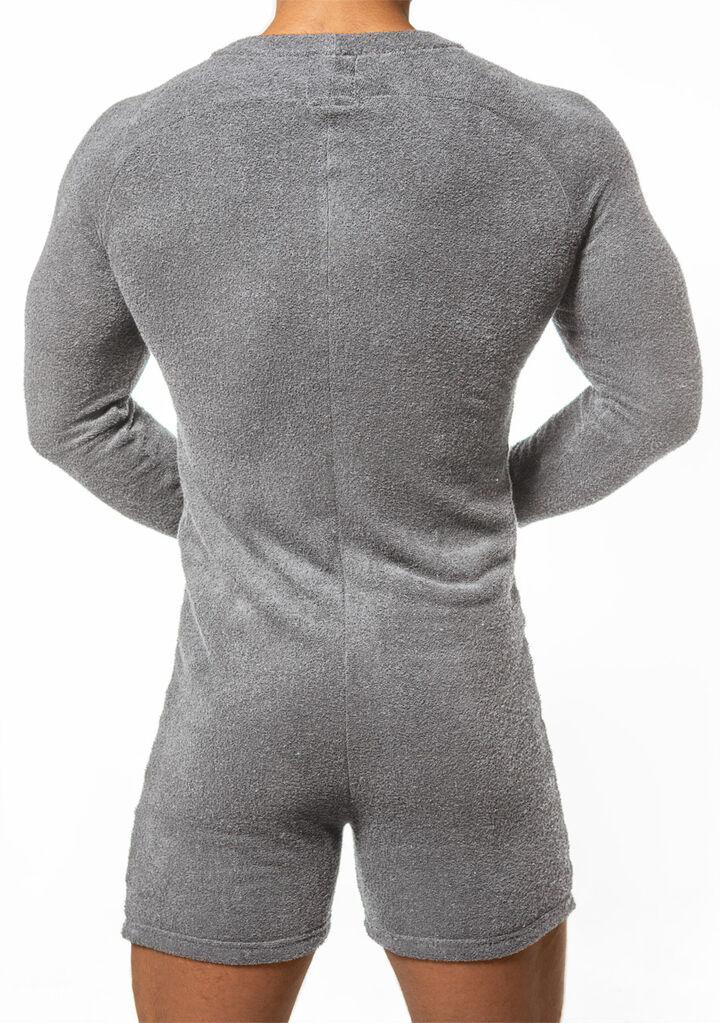 Pile Union Suit,gray, medium image number 3