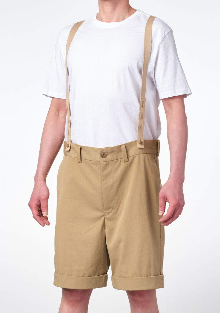 Suspender Chino Shorts,beige, medium image number 1