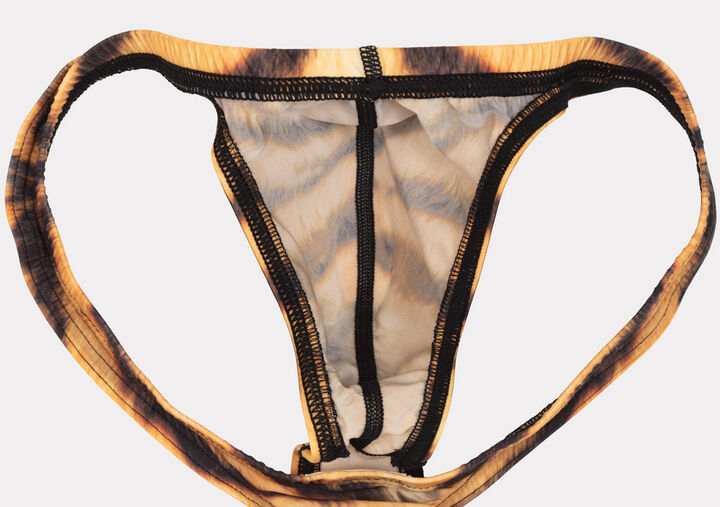 TIGER Pattern Thong,brown, medium image number 9