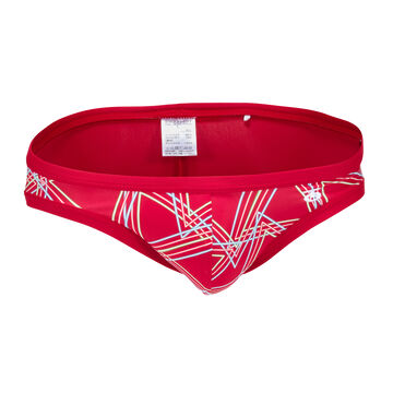 Triangle Line Swim Bikini,red, small image number 0