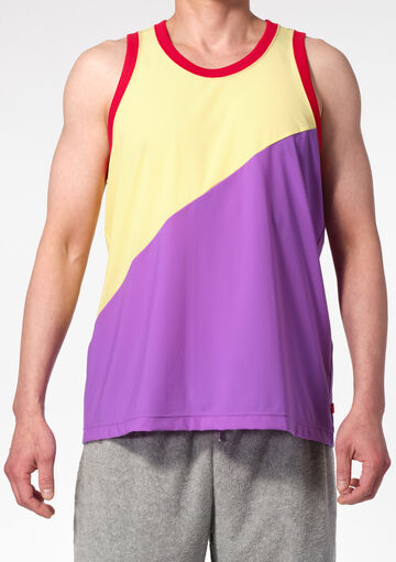 2/Tone Tank Top,lemon, small image number 1