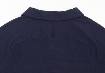 Chest Line Short-Sleeve Shirt,navy, small image number 8