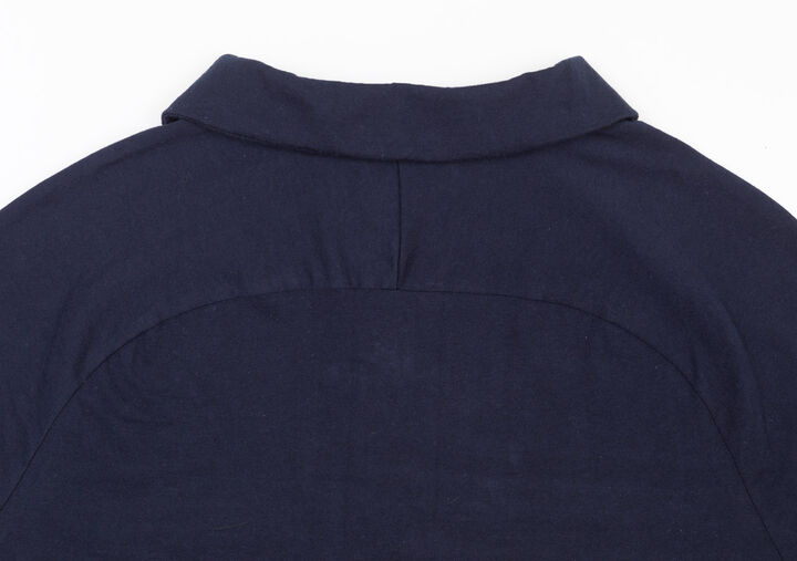 Chest Line Short-Sleeve Shirt,navy, medium image number 8