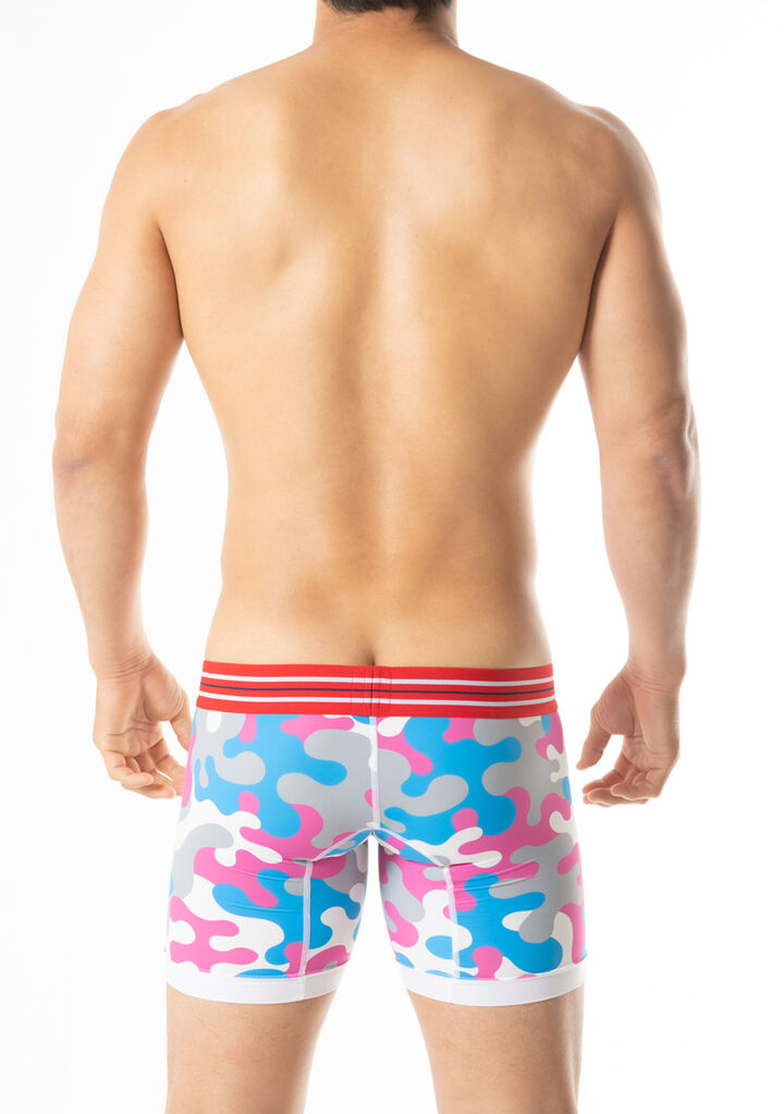 Vivid Camo Long Boxer,red, medium image number 3