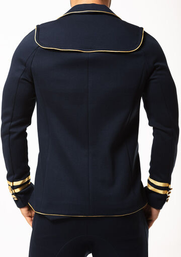 Metallic Hem Fit Jacket,navy, small image number 3