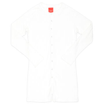 Pile Union Suit,white, small image number 0