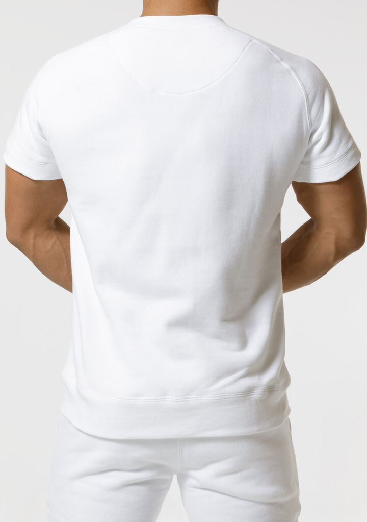 Zip Up sweatshirt,white, medium image number 3