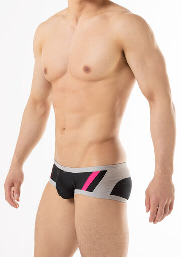 Frontal Cup Swim Boxer,black, small image number 2