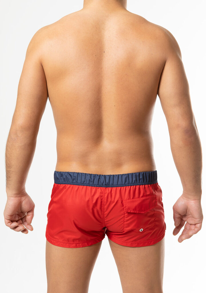 Lace-Up Board Short,red, medium image number 3