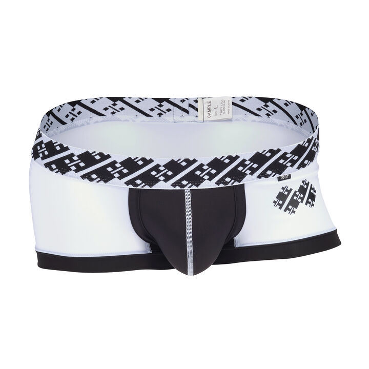 Emblem Print Boxer,white, medium image number 0