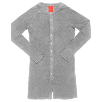 Pile Union Suit,gray, small image number 0