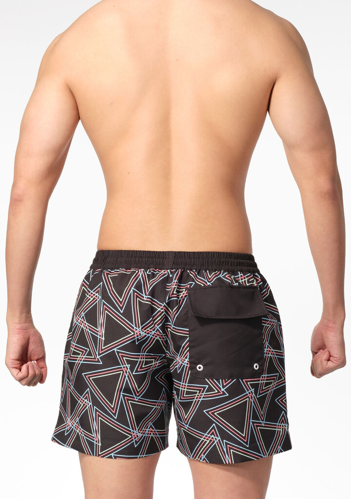 Triangle Line Surf Shorts,black, medium image number 2