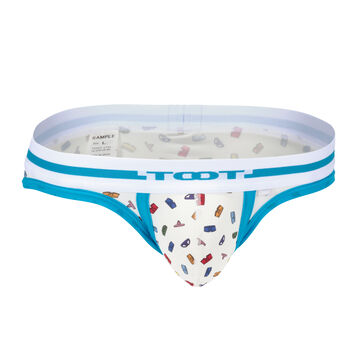 Underwear-dotted Bikini,turquoise, small image number 0