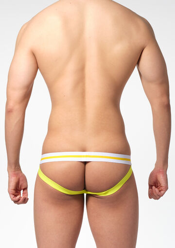 Ribbed Front Jockstrap,yellow, small image number 2