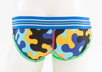 Vivid Camo Cup Bikini,navy, small image number 9