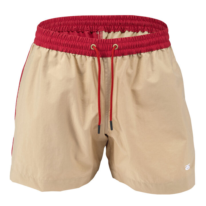 Two-tone Colored Surf Shorts,beige, medium image number 0