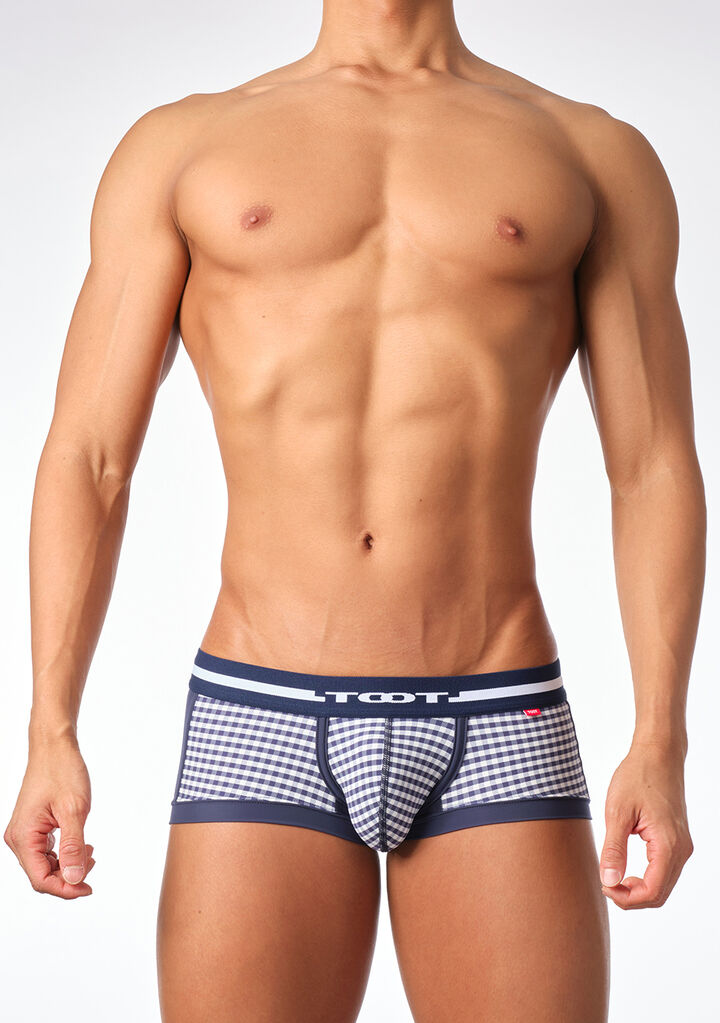 Gingham Check Boxer II,navy, medium image number 1